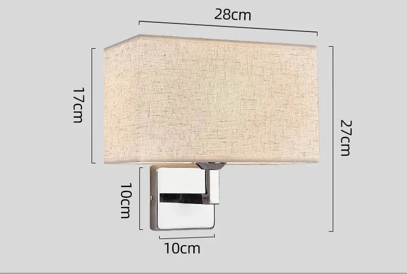 Vägglampa med läslampa