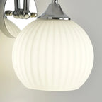 Vägglampa krom