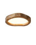 Taklampa i träimitation med LED