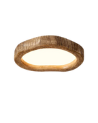 Taklampa i träimitation med LED