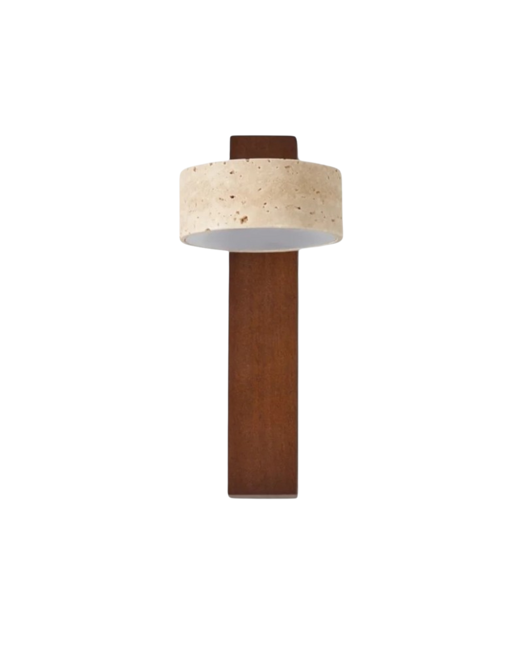 Vägglampa i travertin