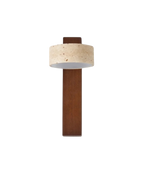 Vägglampa i travertin