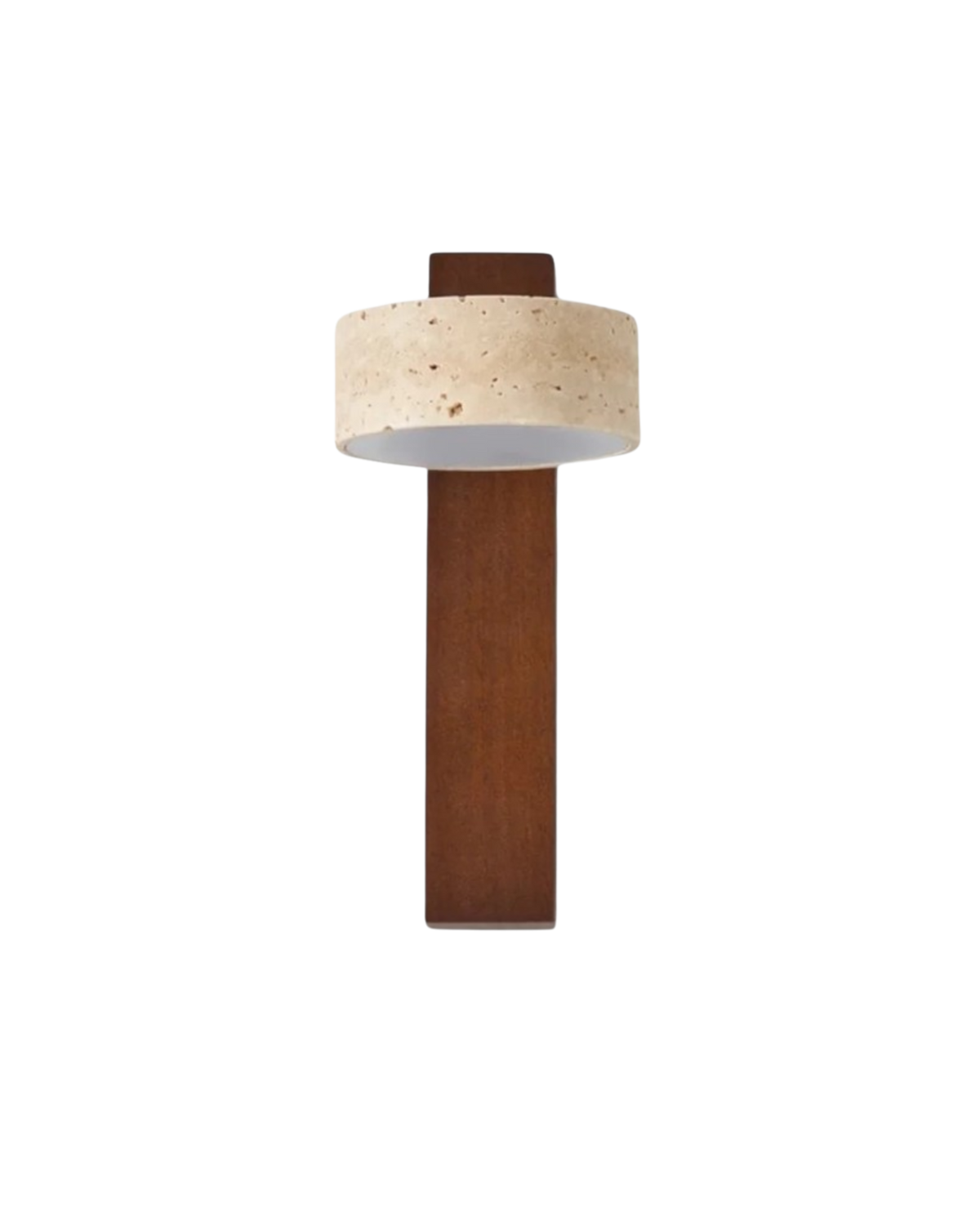 Vägglampa i travertin