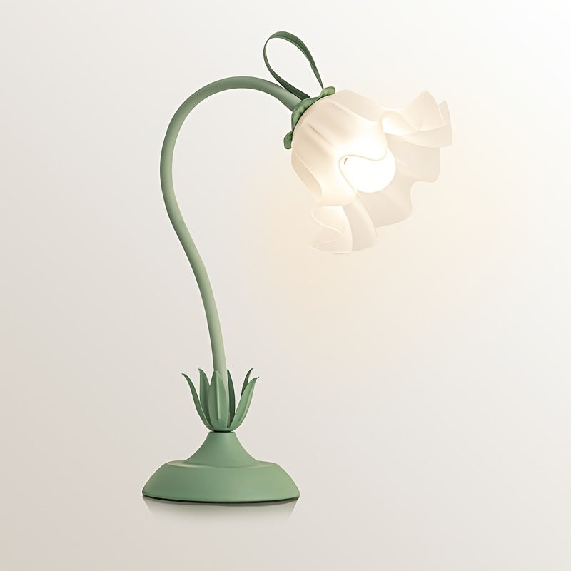 Bordslampa i blomform