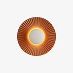 Vägglampa med solmotiv | Väggarmatur i metall med LED