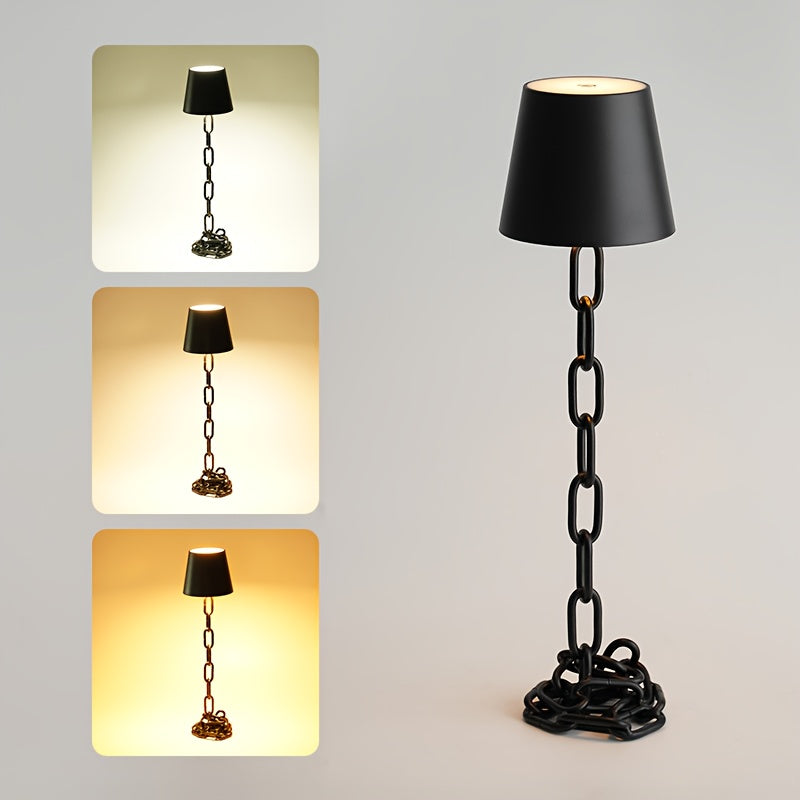 Bordslampa med kedjelänkad stomme
