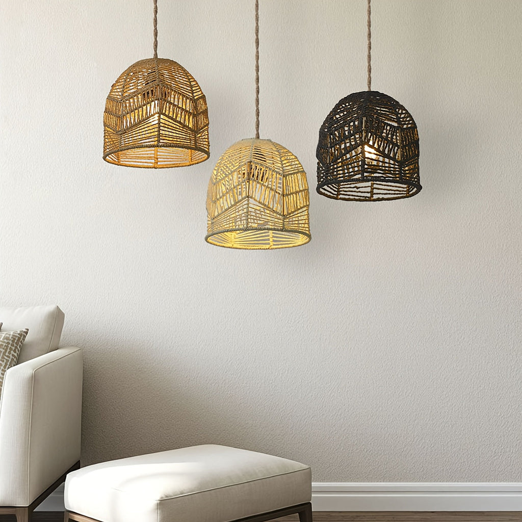 Lampskärm i papperssnöre