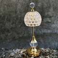 Bordslampa i kristallform, laddningsbar