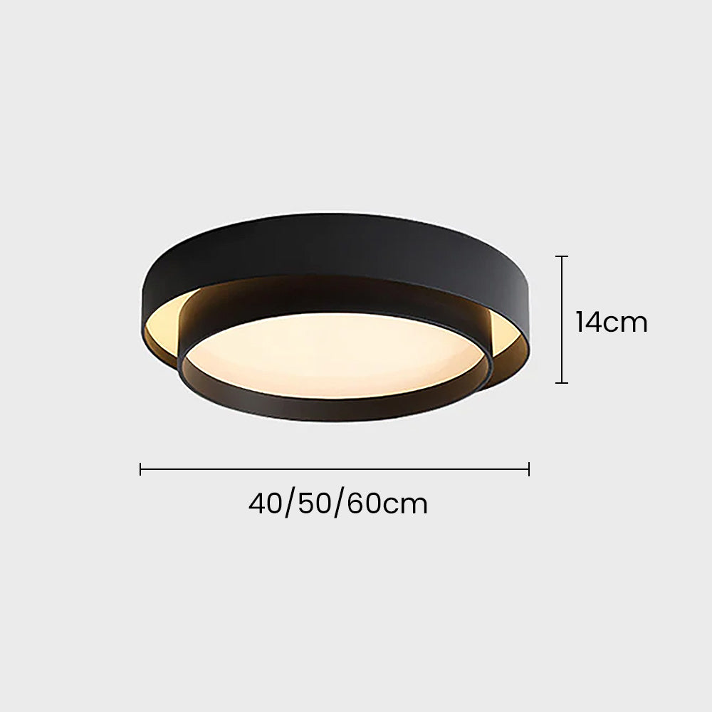 Rund taklampa med LED