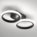 Taklampa med överlappande LED-ringar