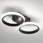 Taklampa med överlappande LED-ringar