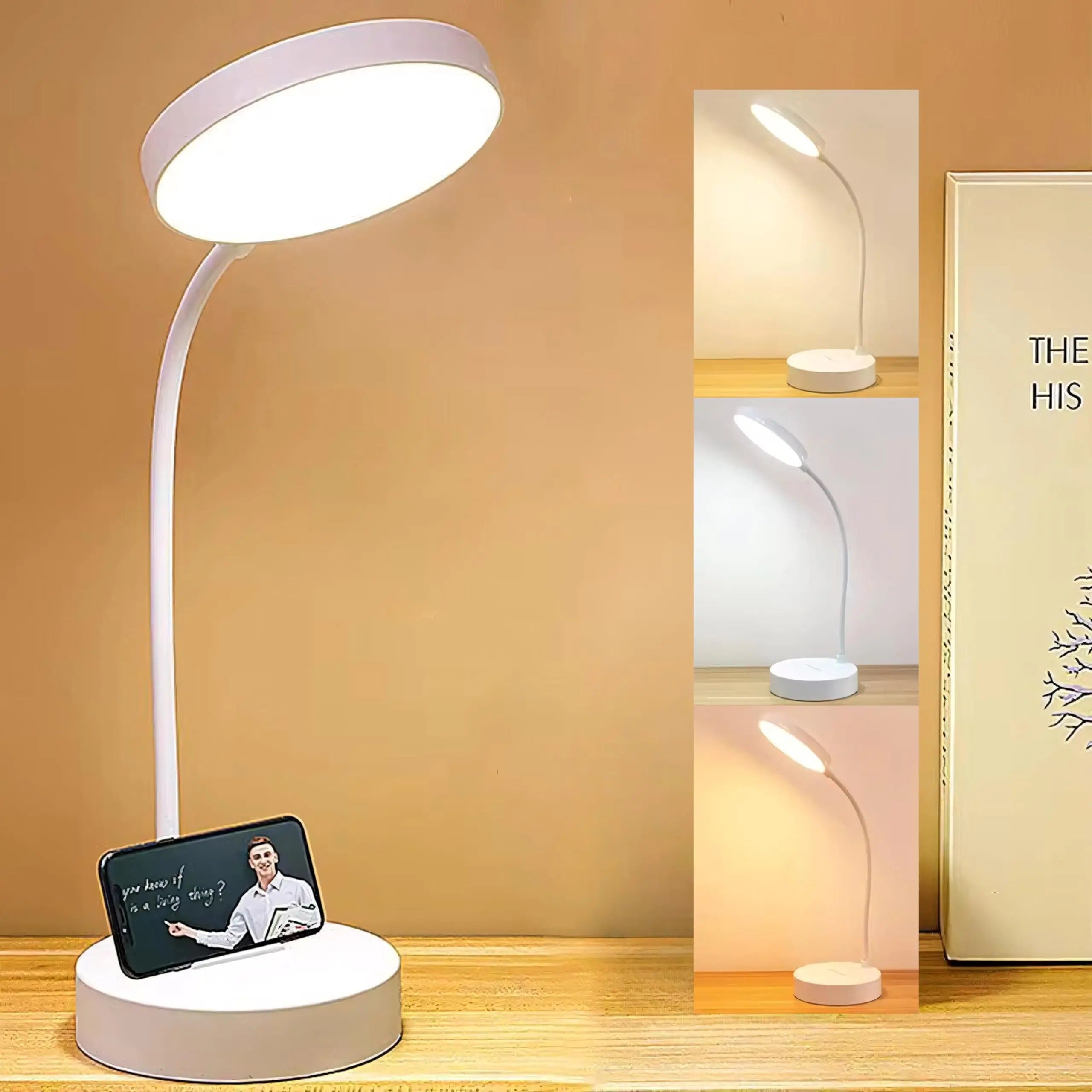 Skrivbordslampa med böjbar hals