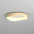 Taklampa med träådrad yta | Rund plafond med LED