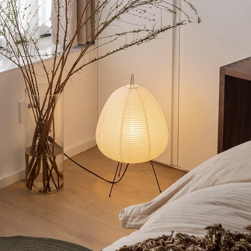 Bordslampa i rispapper